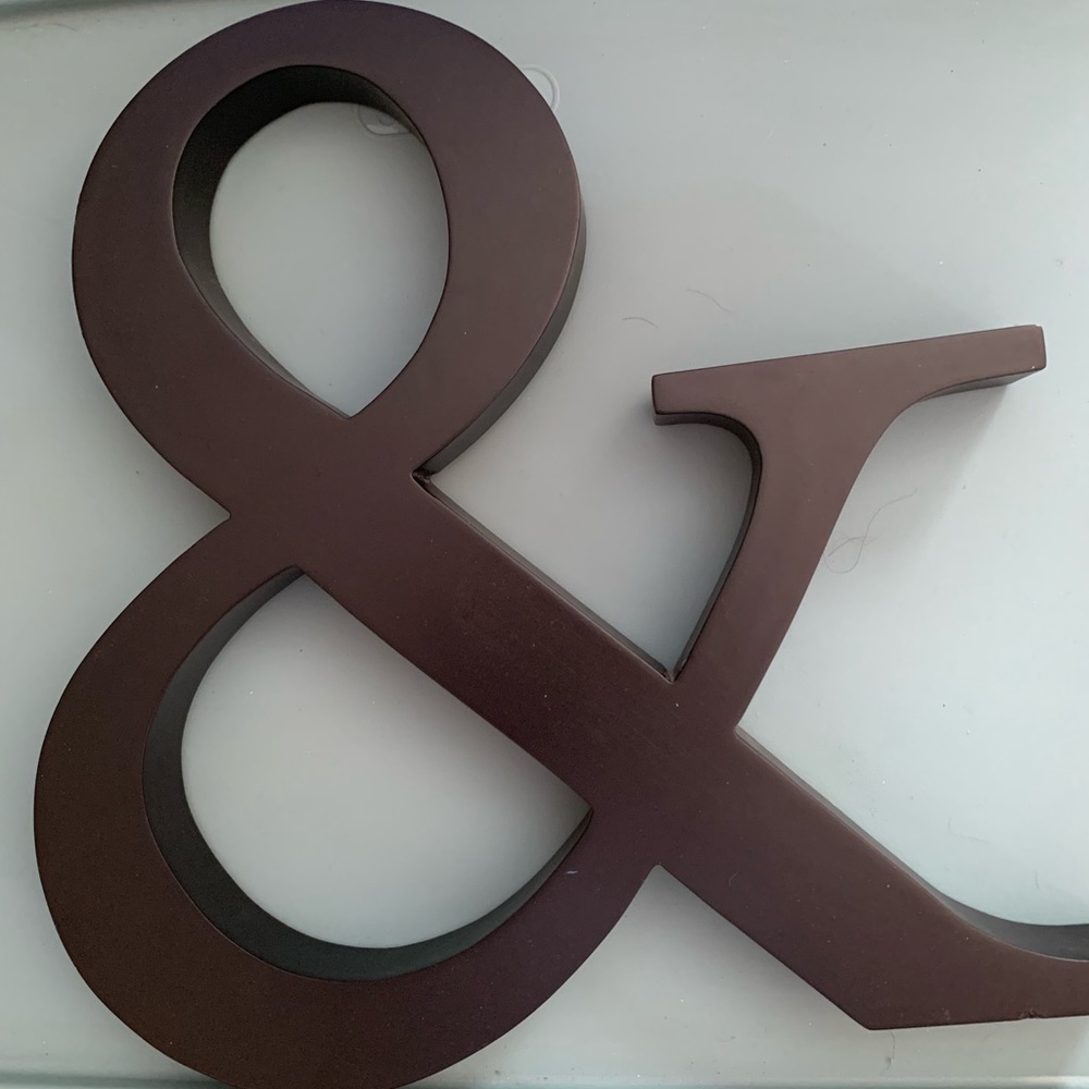 Wall or shelf decor & sign! Black Wood